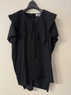 HeRiN.CYE 黒 ノースリーブ シャツ