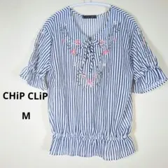 ✨美品✨CHiP CLiP 刺繍カットソー ブラウス Mサイズ