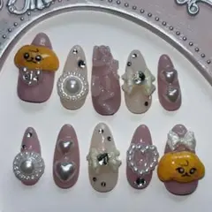 キラキラ ネイルチップ ハンドメイド つけ爪 ♡現品♡ 推しネイル ジェイク