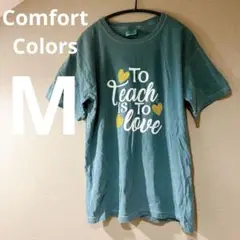 Comfort Colors メッセージTシャツ [Mサイズ ]グリーン