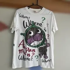 アンパンマン Tシャツ ホワイト　大人用　サイズL 男女問わず着用可