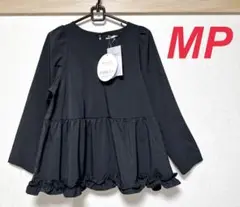 新品　しまむら　hiichan ペプラムブラウス　ラッシュガード　ブラック　MP