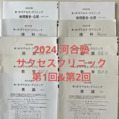 サクセスクリニック2023年　奇数年　解答用紙付　英語国語地歴公民 サクセスクリニック 2023 答え書き込みあり 解説なし｜Yahoo