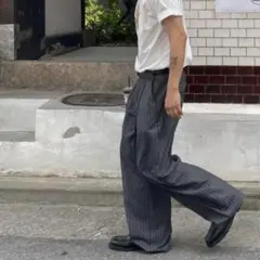 一点物 90s vintage ストライプスラックス cityboy ワイド