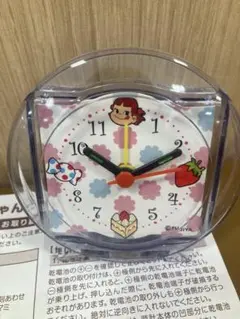ペコちゃん　スイーツクロック　アラームつき　時計　置き時計