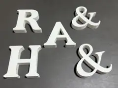 【バラ売り可】アルファベット オブジェ 木製 DIY 「A」「R」「H」「&」