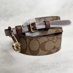 【未使用】COACH コーチ シグネチャー ショルダーストラップ ブラウン