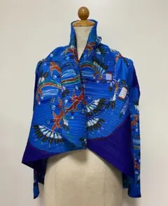 ▽イッセイミヤケ PLEATS PLEASE ネイティブ柄 ジャケット