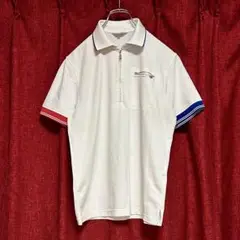 美品 LANVIN SPORT ランバン 半袖 ポロシャツ 白 38 ゴルフ