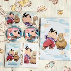 忍たま乱太郎　福富しんべヱ　東武動物公園　缶バッジ　イラストカード　ポストカード