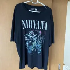 【中古】H&M × ニルヴァーナ バンドTシャツ ビンテージ 加工 Lサイズ