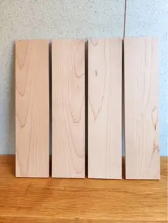 メープル　板材　0.8㎝×6.7㎝×28㎝ 4枚セット