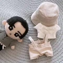 すのチル　ぬい服セット　ブラウス&サスペンダーパンツ&バケハ