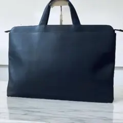 TRION トライオン 美品 レザー 薄型ブリーフケース ビジネスバッグ