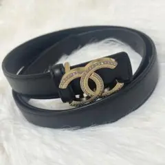 CHANEL シャネル　ベルト　ブラック