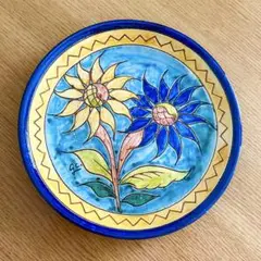 スペイン 絵皿 飾り皿 壁掛け アンダルシア ミハス　直径約24.5cm