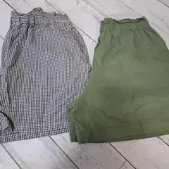 ユニクロ　キッズ　ボトムス　ショートパンツ　 半ズボン 130㎝　2枚セット
