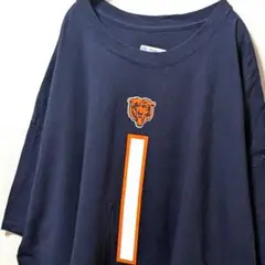 NFLシカゴベアーズ#1フィールズ デカロゴ Tシャツネイビー紺色3XL古着