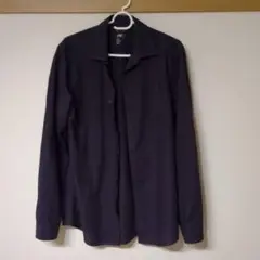 H&M 長袖シャツ ダークパープル S