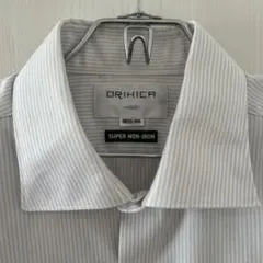 ORIHICA ストライプ 長袖ワイシャツ M39-84
