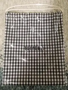 TEMBEA ギンガムチェック　巾着　ポシェット ショルダー