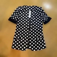 【美品】ムルーア　ドット柄ジャケット　肩パッド有り