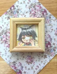 【オリジナル】 水彩イラスト原画ミニ額B 創作