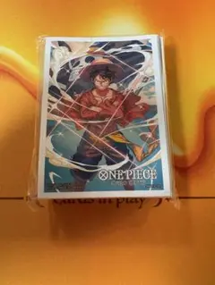 新品未開封　ワンピースカード公式スリーブ　ルフィ