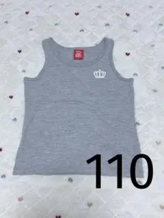 110 BABY DOLL ノースリーブタンクトップ グレー