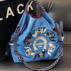 刺繍デザイン エコバック　馬柄　新品未使用　トートバッグ　ストラップ付き