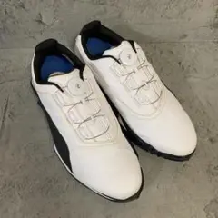 PUMA プーマ ゴルフシューズ スパイク ダイヤル式 白 25.5cm