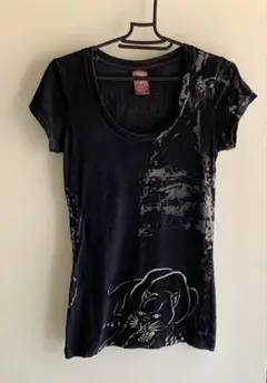 Ed Hardy エドハーディ 黒豹プリント Tシャツ XS