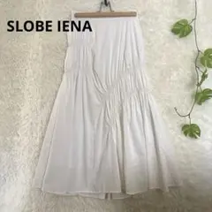 最終お値下げ　【美品】SLOBE IENA オフホワイトスカート　【F】