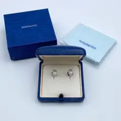 【新品同様・箱付】ミキモト ピアス イヤリング パール 真珠 7mm シルバー