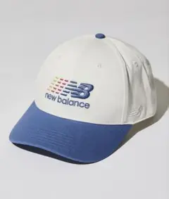 【新品】new balance ベースボールキャップ ホワイト/ブルー