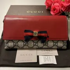 未使用に近い‼️ グッチ GUCCI 財布 長財布 GGスプリーム グログラン