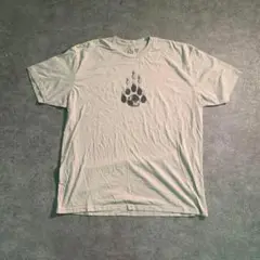 【ヴィンテージ】フロントプリントTシャツ オーバーサイズ ベージュ 古着SM38