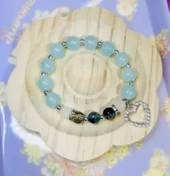 ブレスレット内寸15cm【サマータイムハート】