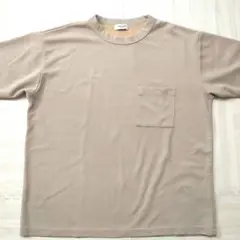 PLUS ONE ベージュ Tシャツ Lサイズ