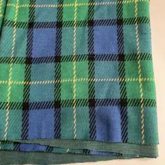 タータンチェック起毛ジャガードニット　生地巾160×30〜40