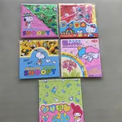 スヌーピー・ハローキティ折り紙セット