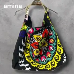 Amina アミナ　チャイハネ　アフリカン　トートバッグ　カラフル　エスニック
