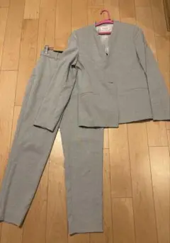PLST プラステ Lセットアップ リネンブレンド　パンツスーツ