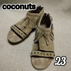coconuts bymatisseフリンジサンダルコンチョ付23cmA-171
