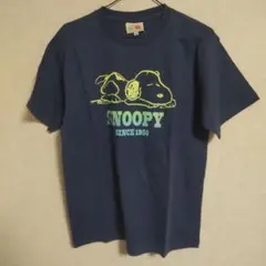 スヌーピー Tシャツ ネイビー