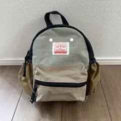 OCEAN&GROUND リュック XS グレー/ベージュ/ネイビー