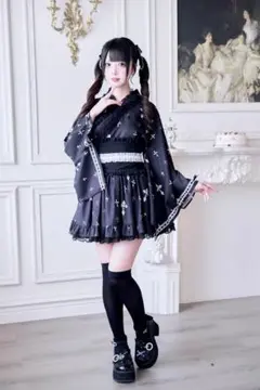 Nogenki 浴衣ドレス セット売り ブラック