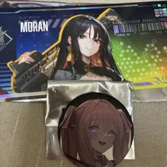 勝利の女神:NIKKE 缶バッジ 高級募集チケット ユニ モラン 美品
