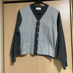 ビューマンウーマン　◆布帛コンビニットカーディガン