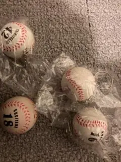 サイン入り野球ボール型キーホルダー4個セット 阪神タイガース 阪神 タイガース